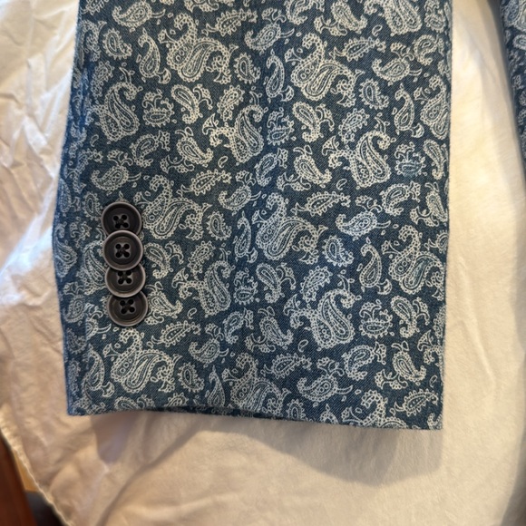 Vintage Tommy Hilfiger Paisley Sport Coat Size 48R - Picture 5 of 9